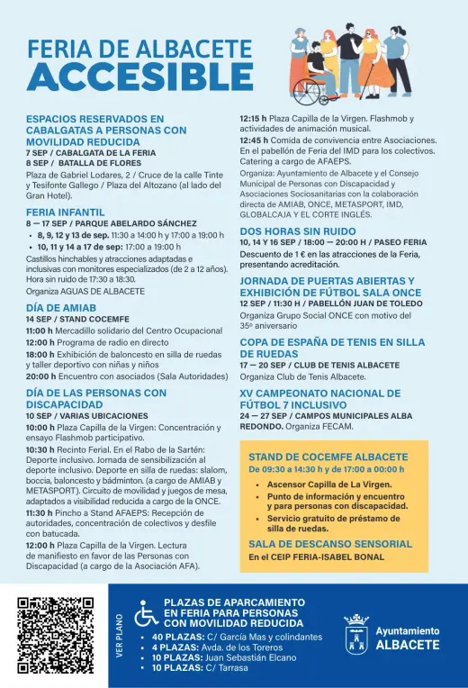 Feria de Albacete accesible: programación y servicios para personas con discapacidad