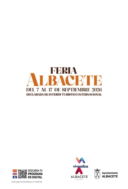 Contraportada del programa oficial de la Feria de Albacete 2026