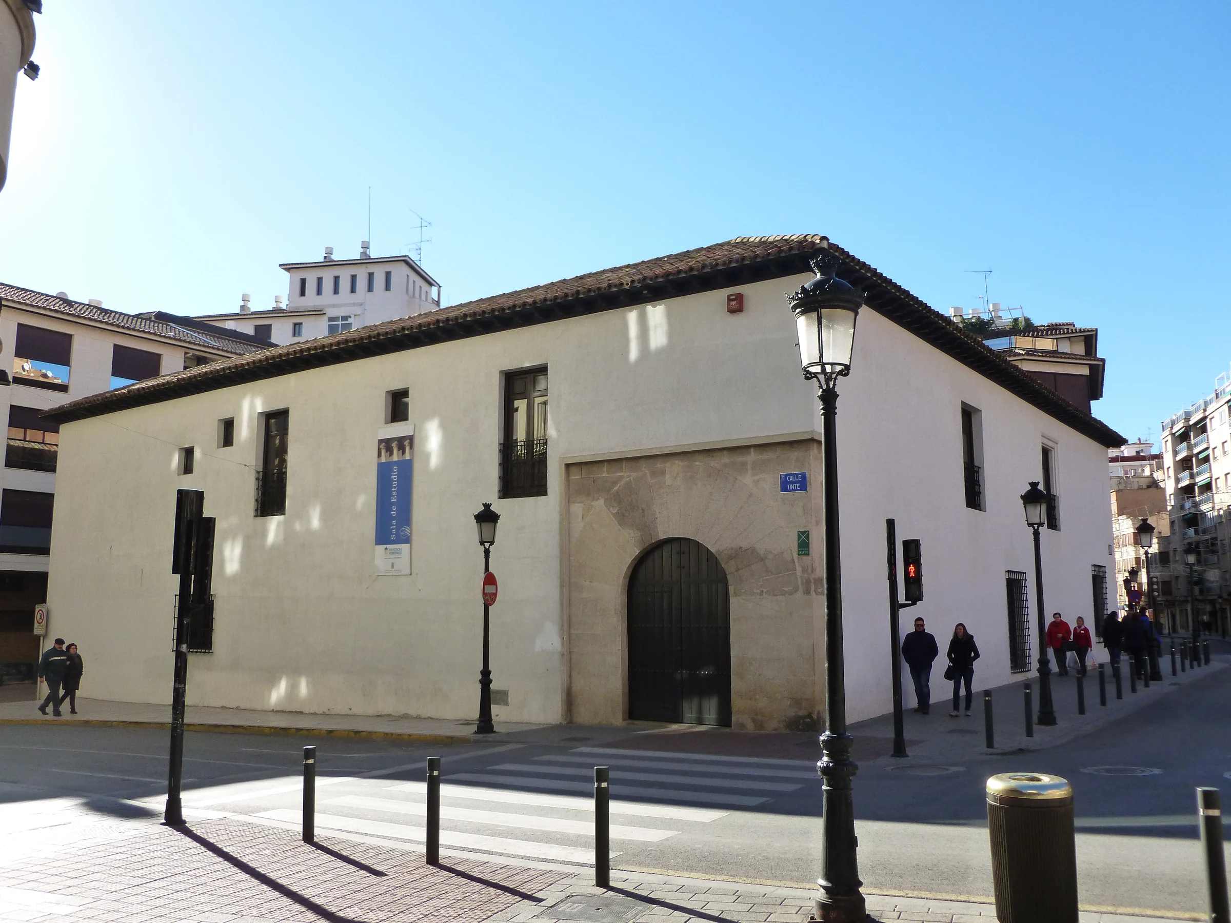 Fachada de la Posada del Rosario, en el centro de Albacete.