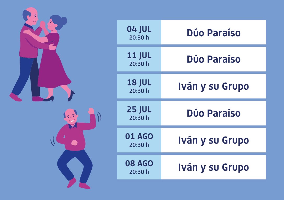 Cartel de Verbena de Mayores · Dúo Paraíso en el Verano Cultural 2026 de Albacete