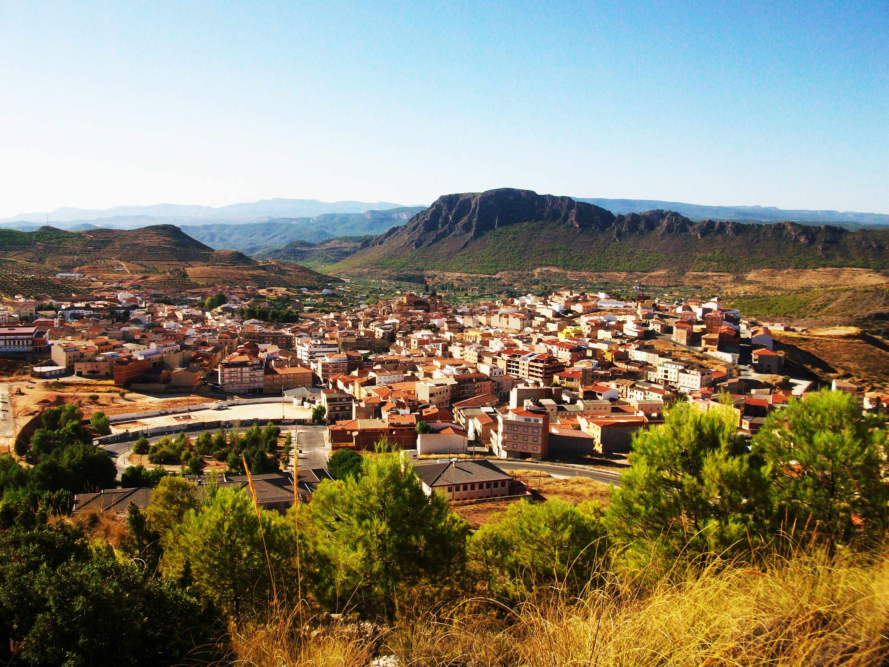 Vista de Elche de la Sierra en Albacete