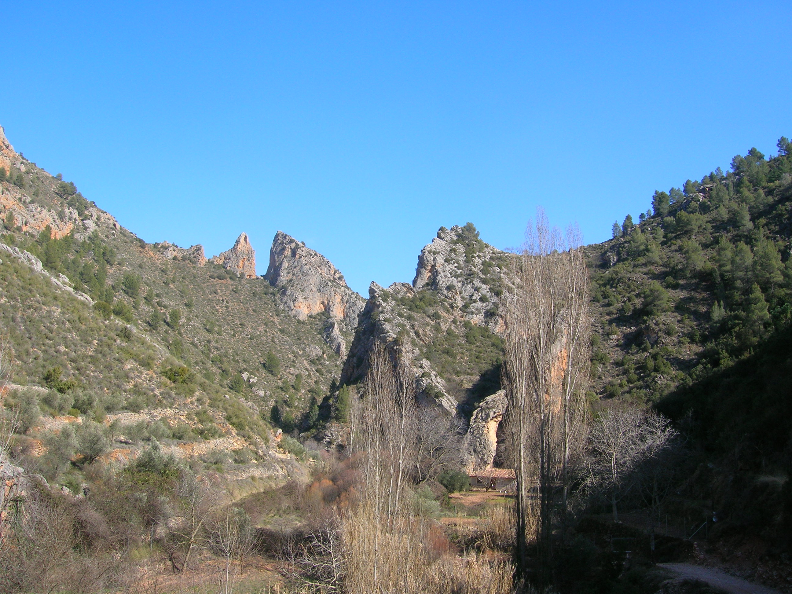 Paraje del Batanero en Bogarra, Sierra del Segura