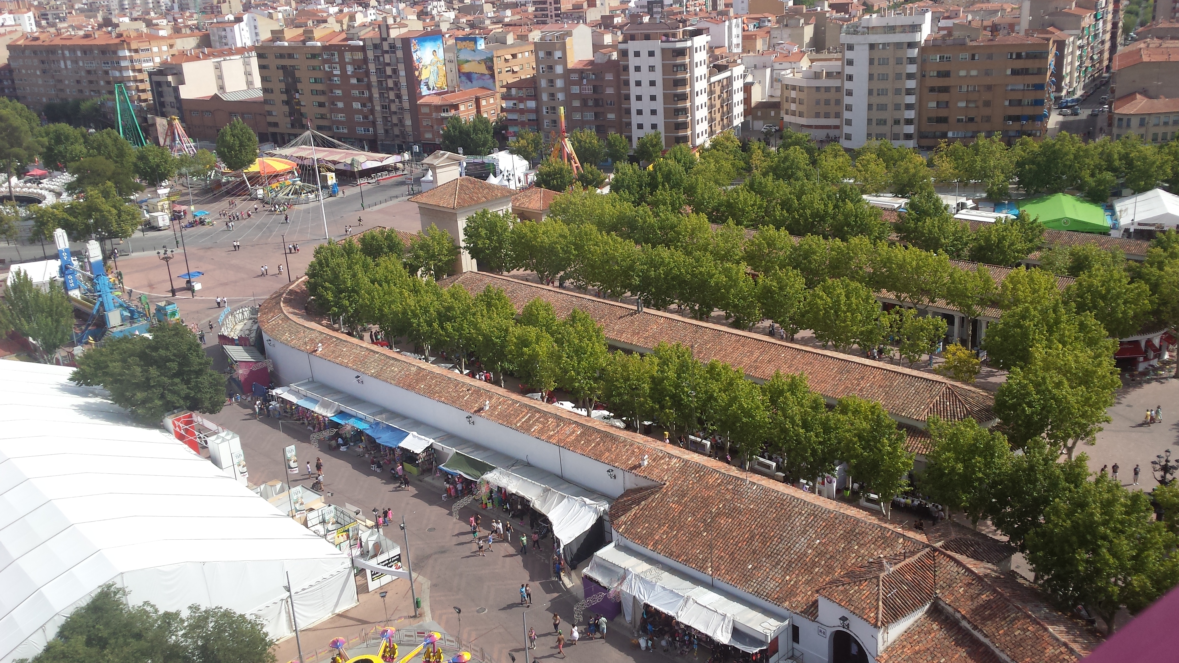 Vista del Recinto Ferial de Albacete durante la Feria