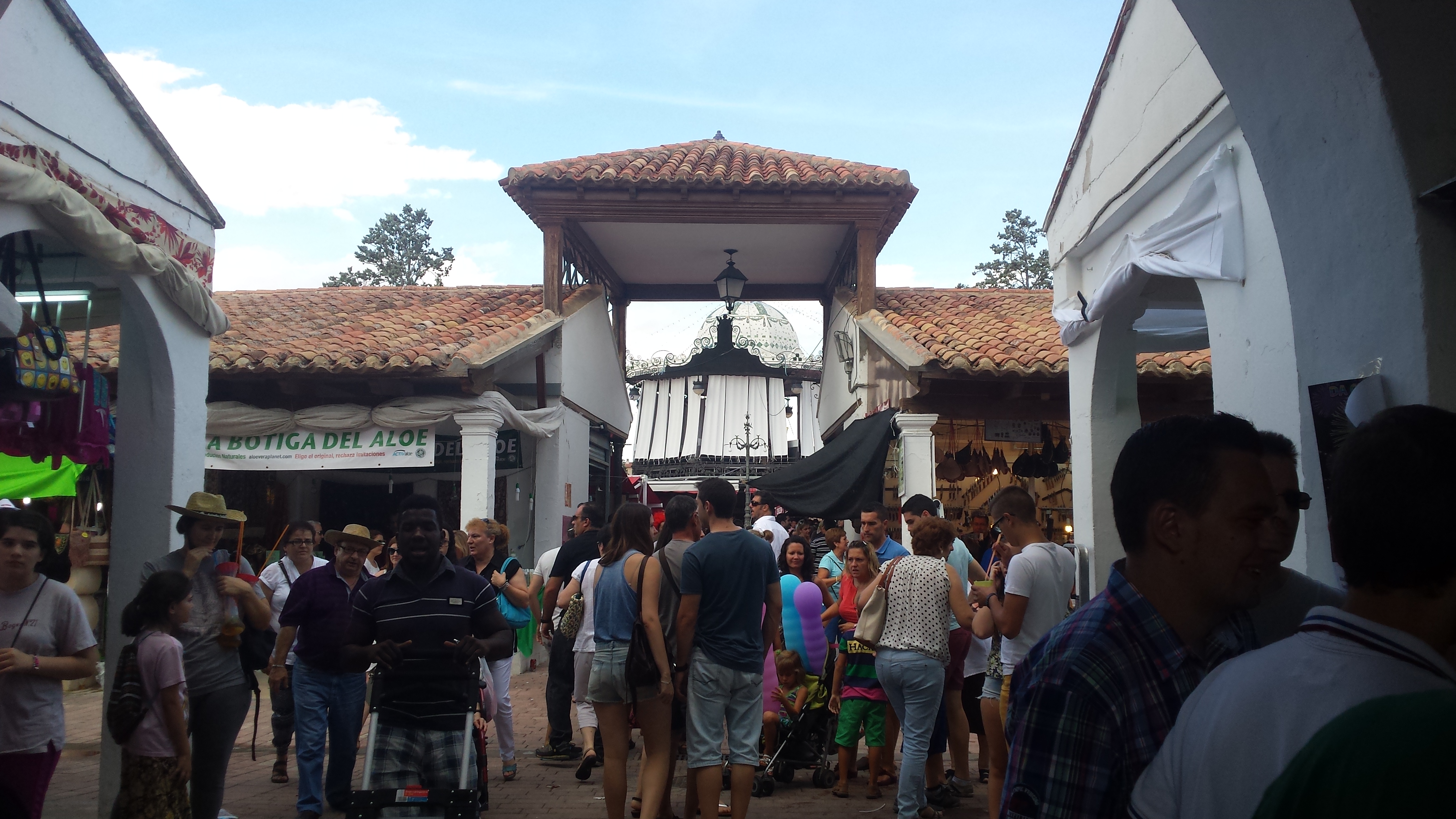 Templete del Recinto Ferial de Albacete durante la Feria