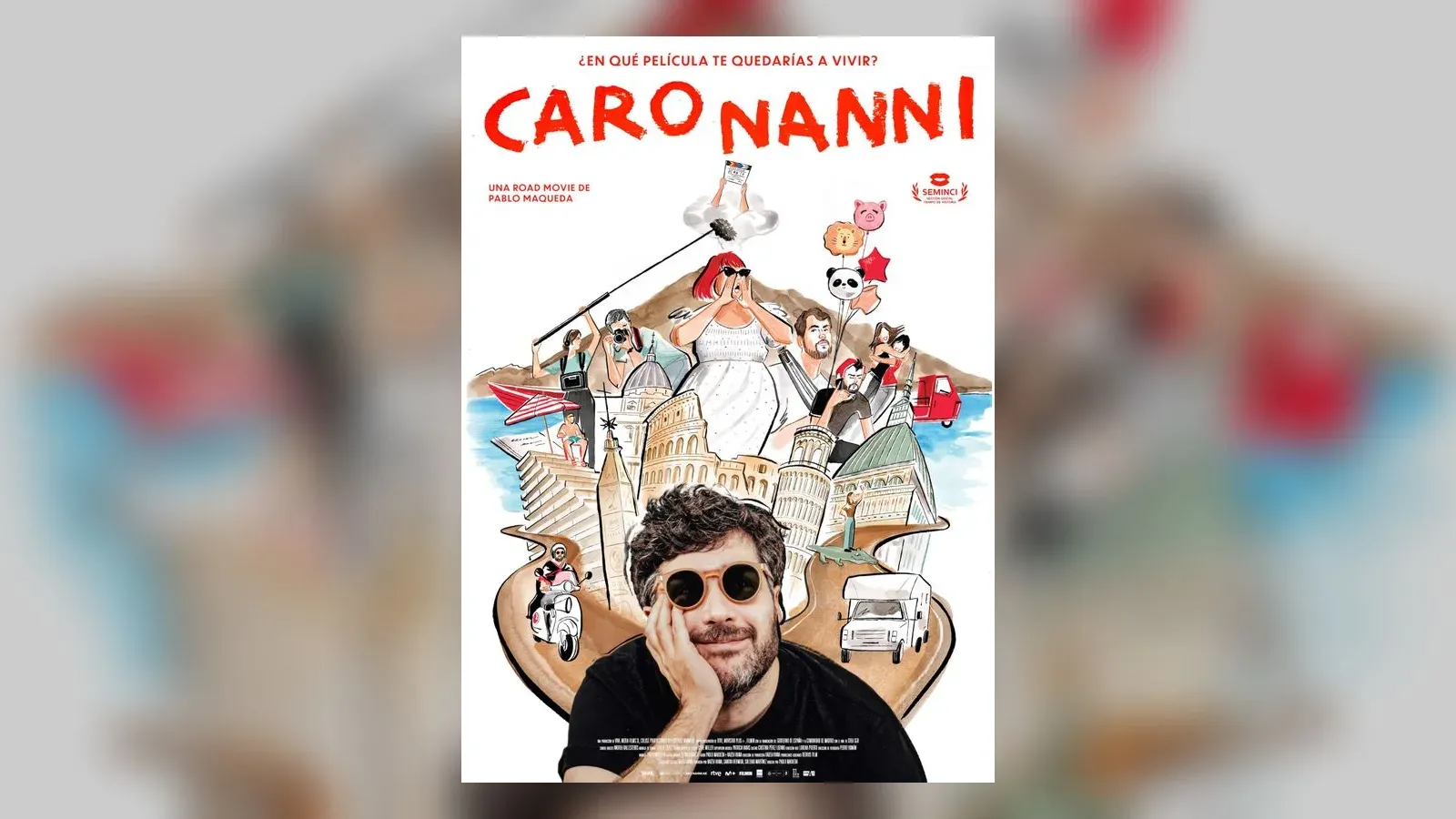 Cartel oficial de «Caro Nanni», película de la sección Abycine Indie de Abycine 2026, el festival de cine de Albacete