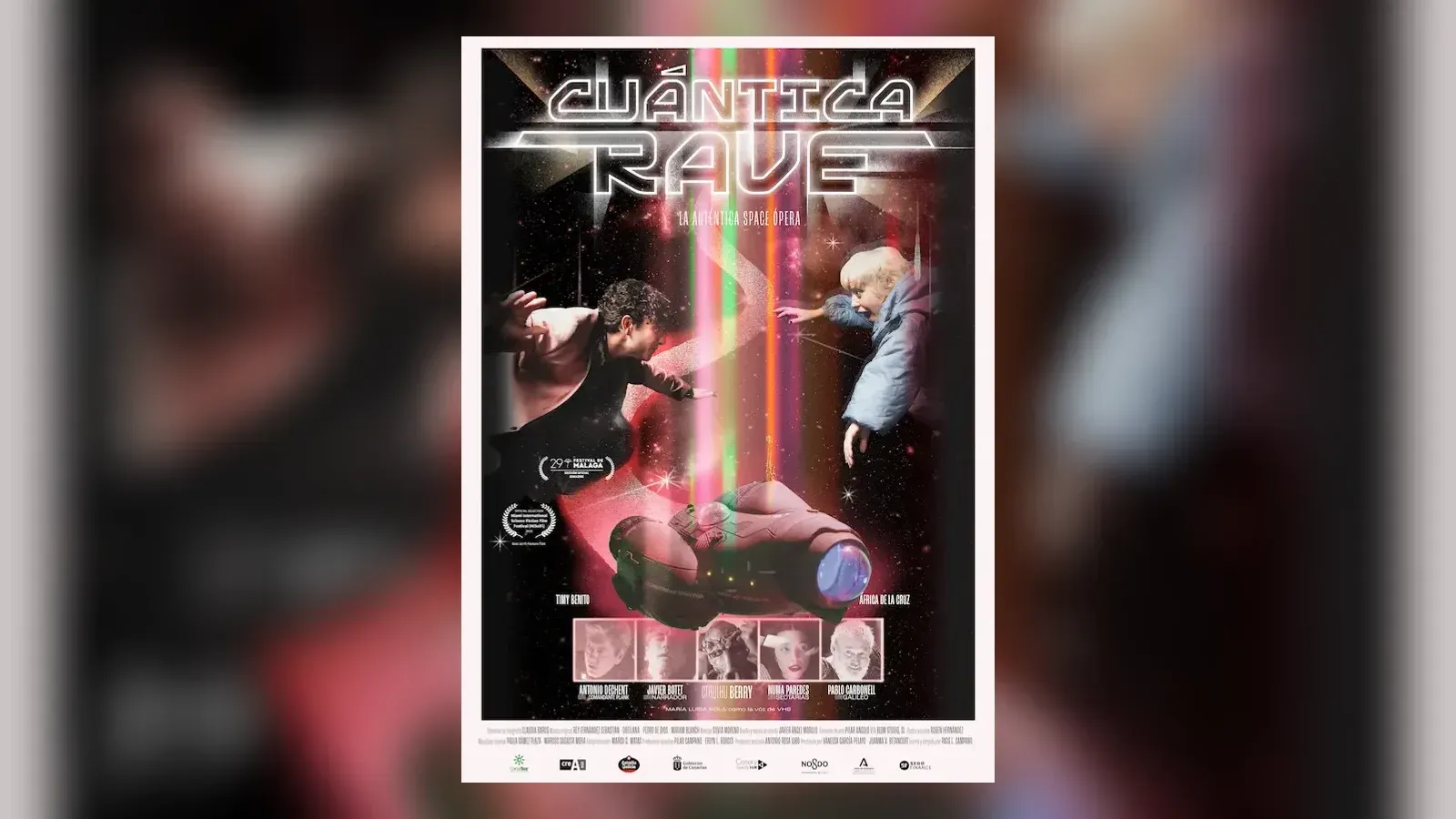 Cartel oficial de «Cuántica Rave», película de la sección Talentos Lanza de Abycine 2026, el festival de cine de Albacete
