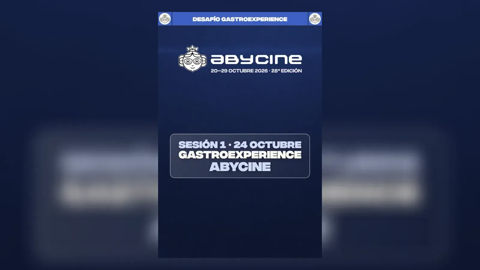 Cartel oficial de México Gastronómico, sesión del Desafío GastroExperience de Abycine 2026 en el Cine Capitol de Albacete