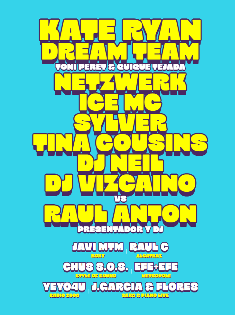Cartel oficial de artistas y DJs confirmados para el Lunatikko Festival en Albacete: Kate Ryan, Dream Team, Netzwerk, Ice MC, Sylver, Tina Cousins, DJ Neil, DJ Vizcaino, Raul Anton y más.